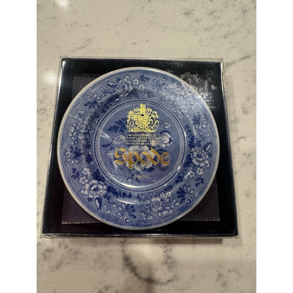 Vintage Spode Botanical 3 Mini Plate. Rare. Never Opened. Made In England